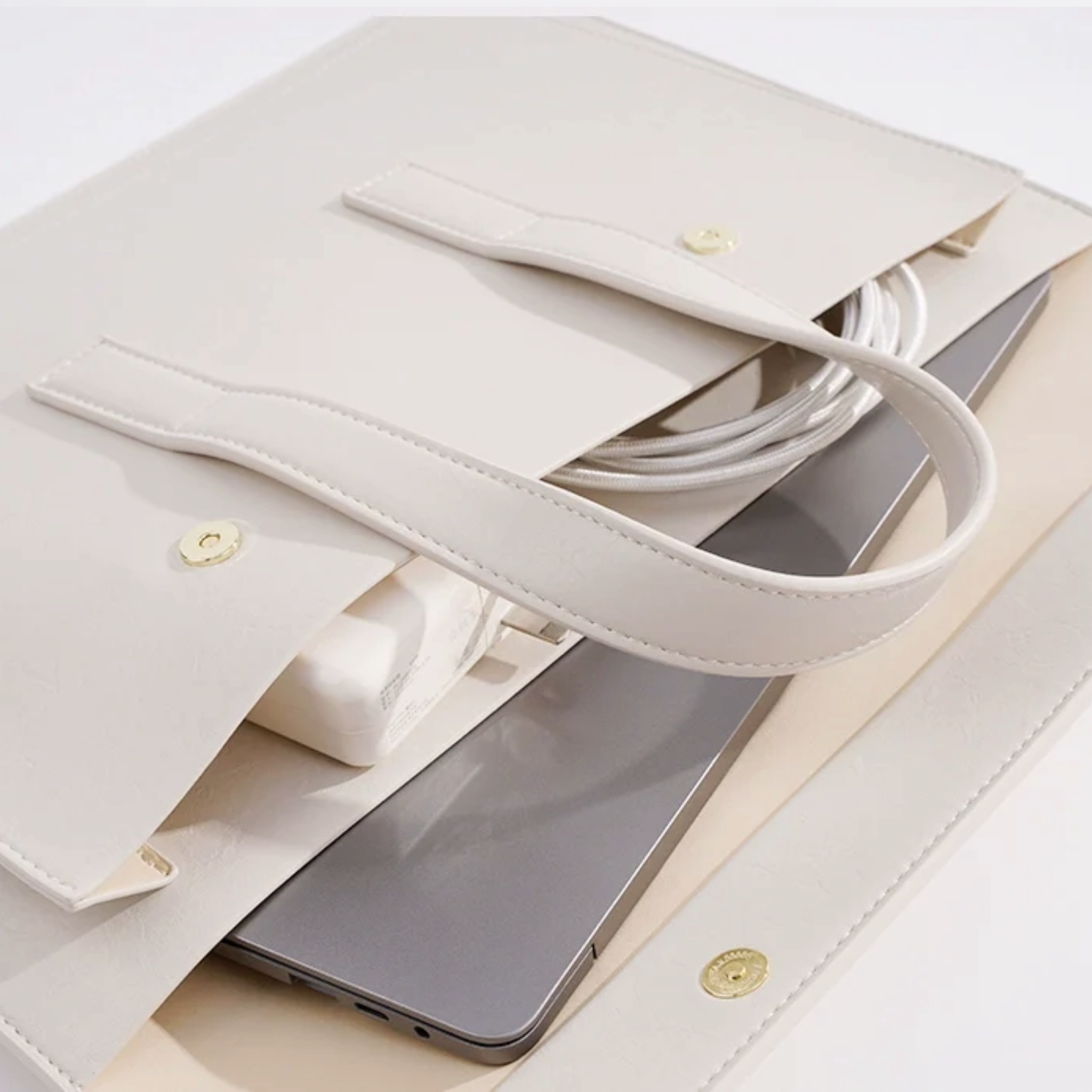 Leather Laptop Tote Sleeve for Men & Women  (13-16 inches)