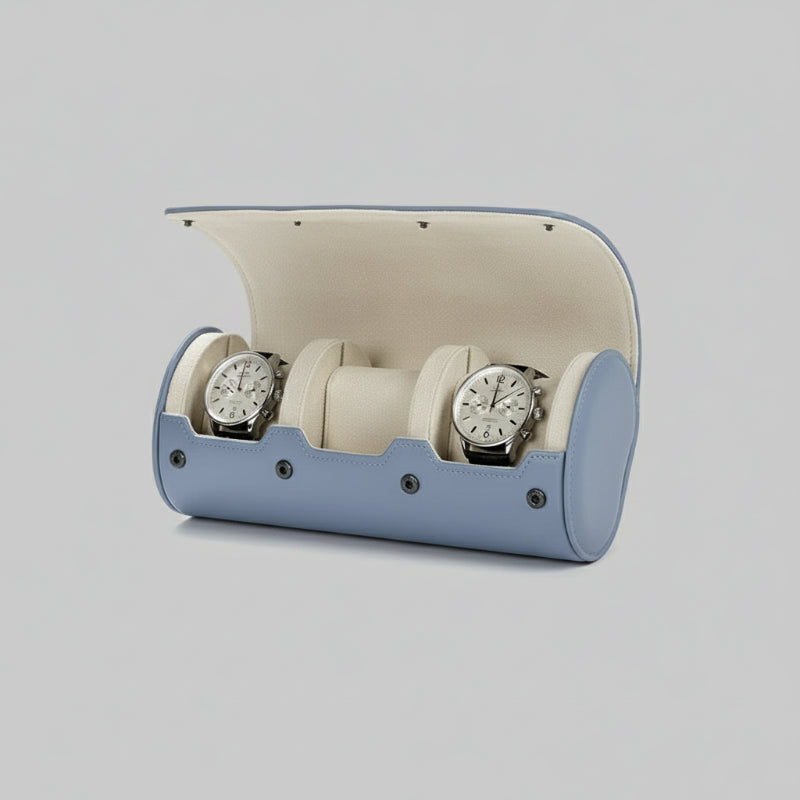 Portable Protective Travel Leather Watch Storage Box