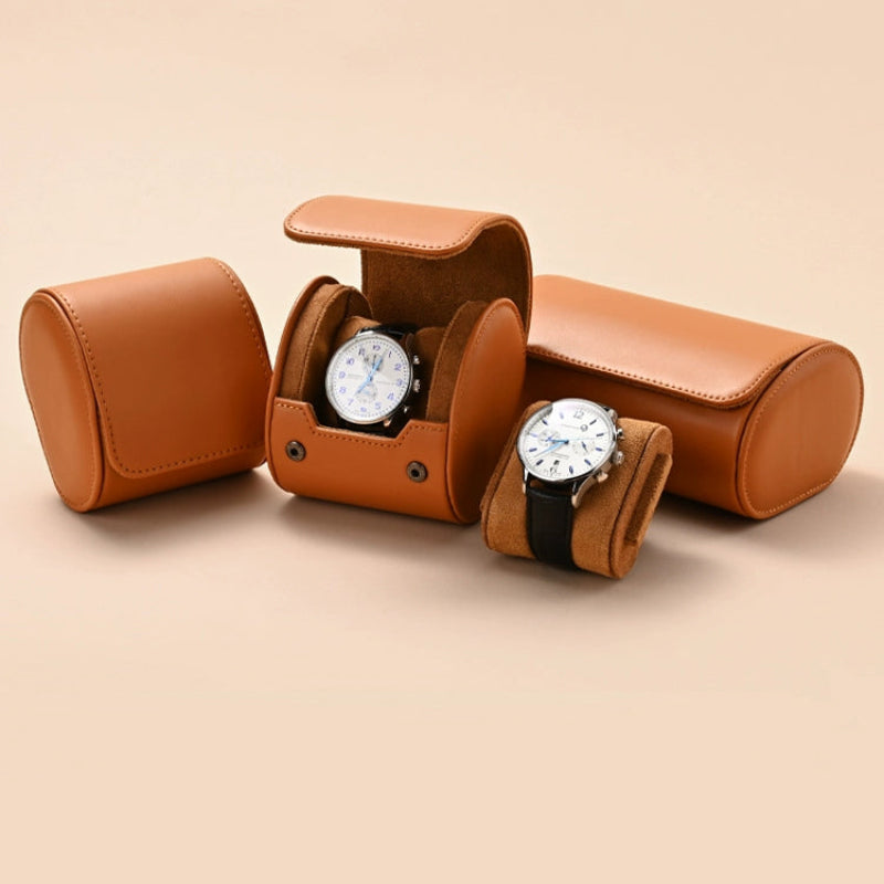 Portable Protective Travel Leather Watch Storage Box