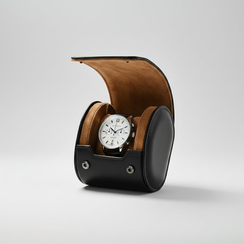 Portable Protective Travel Leather Watch Storage Box