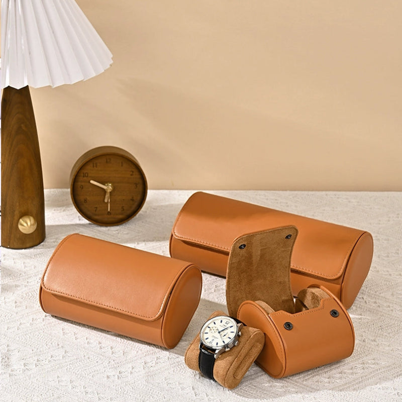 Portable Protective Travel Leather Watch Storage Box