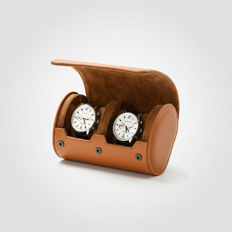 Portable Protective Travel Leather Watch Storage Box
