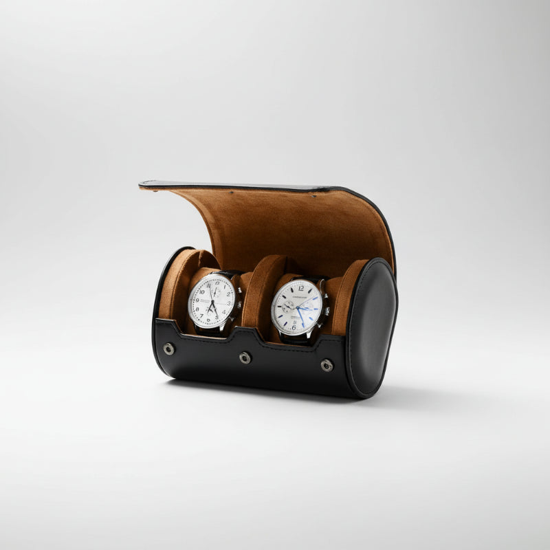 Portable Protective Travel Leather Watch Storage Box