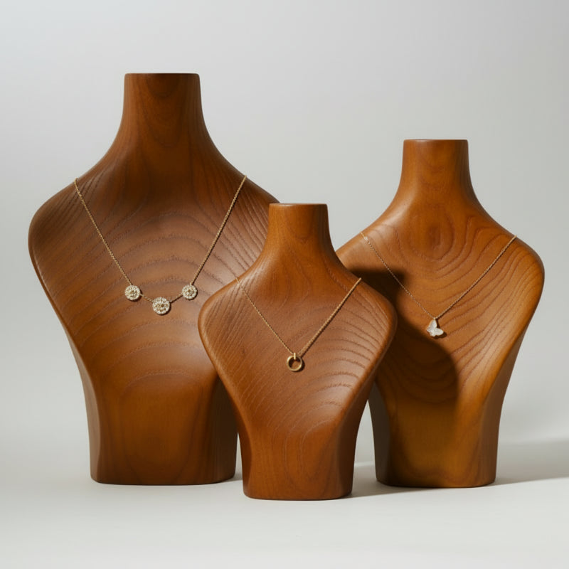 wood neckless display