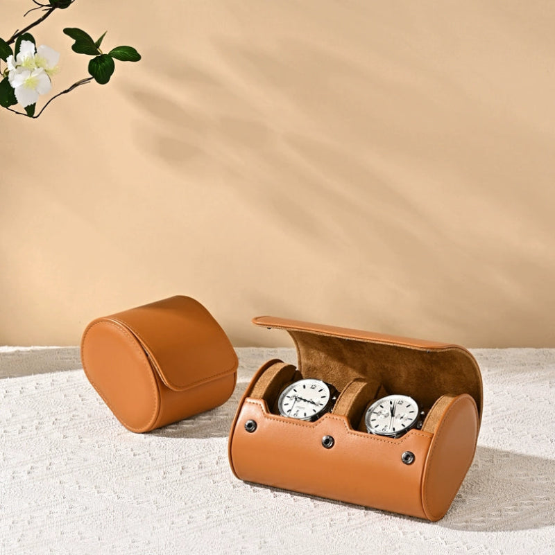 Portable Protective Travel Leather Watch Storage Box