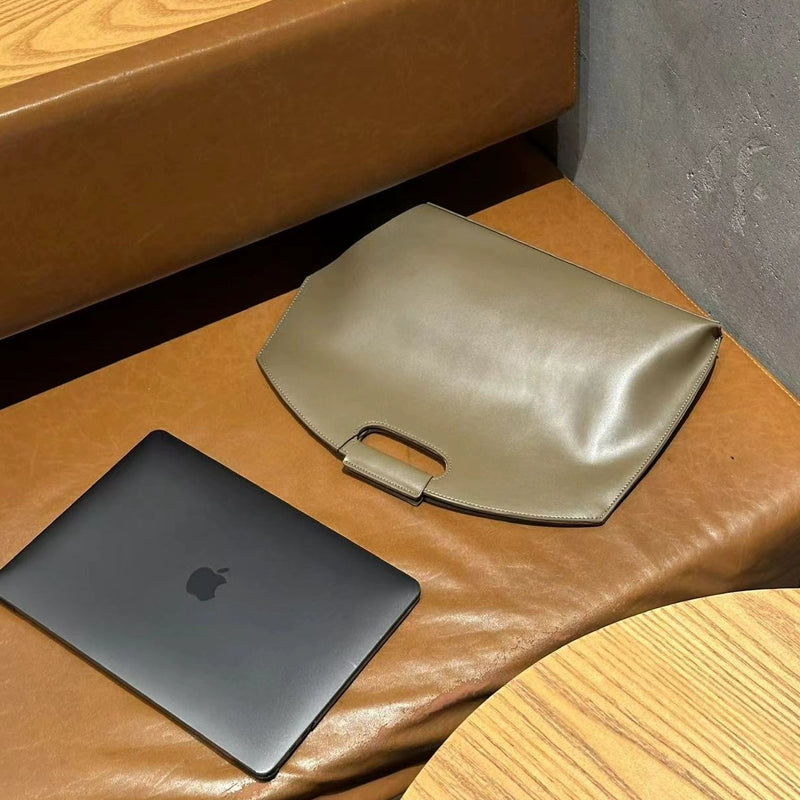 Simple Leather Laptop Tote / Sleeve for Women (13-14 inches)