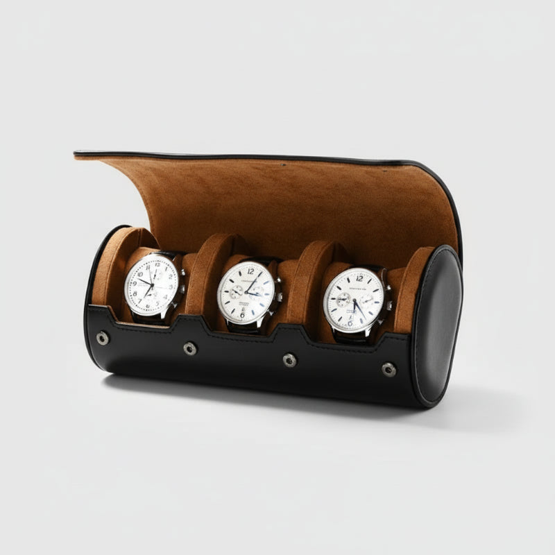 Portable Protective Travel Leather Watch Storage Box