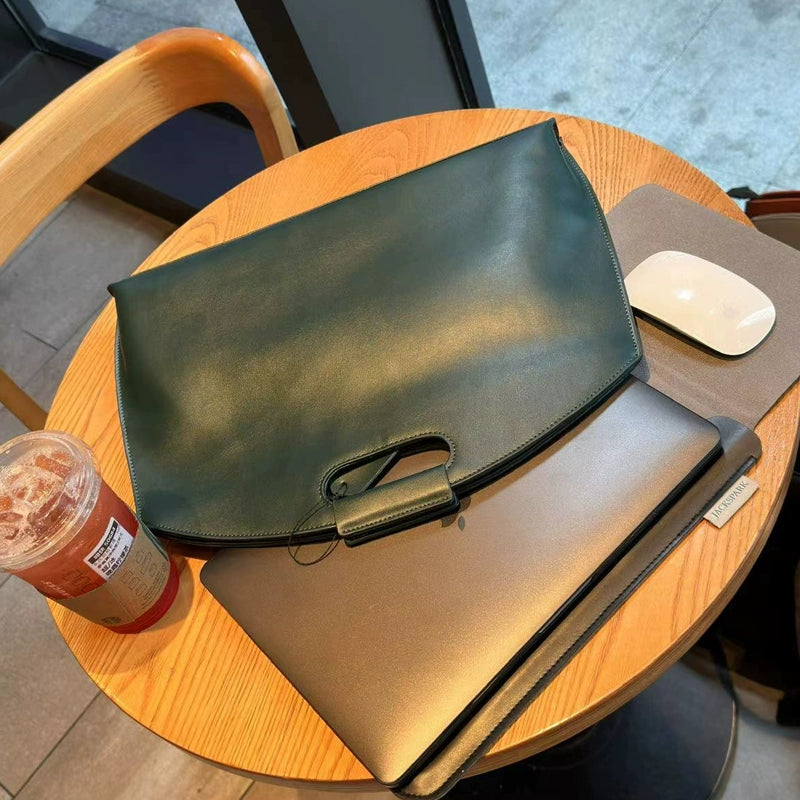 Simple Leather Laptop Tote / Sleeve for Women (13-14 inches)